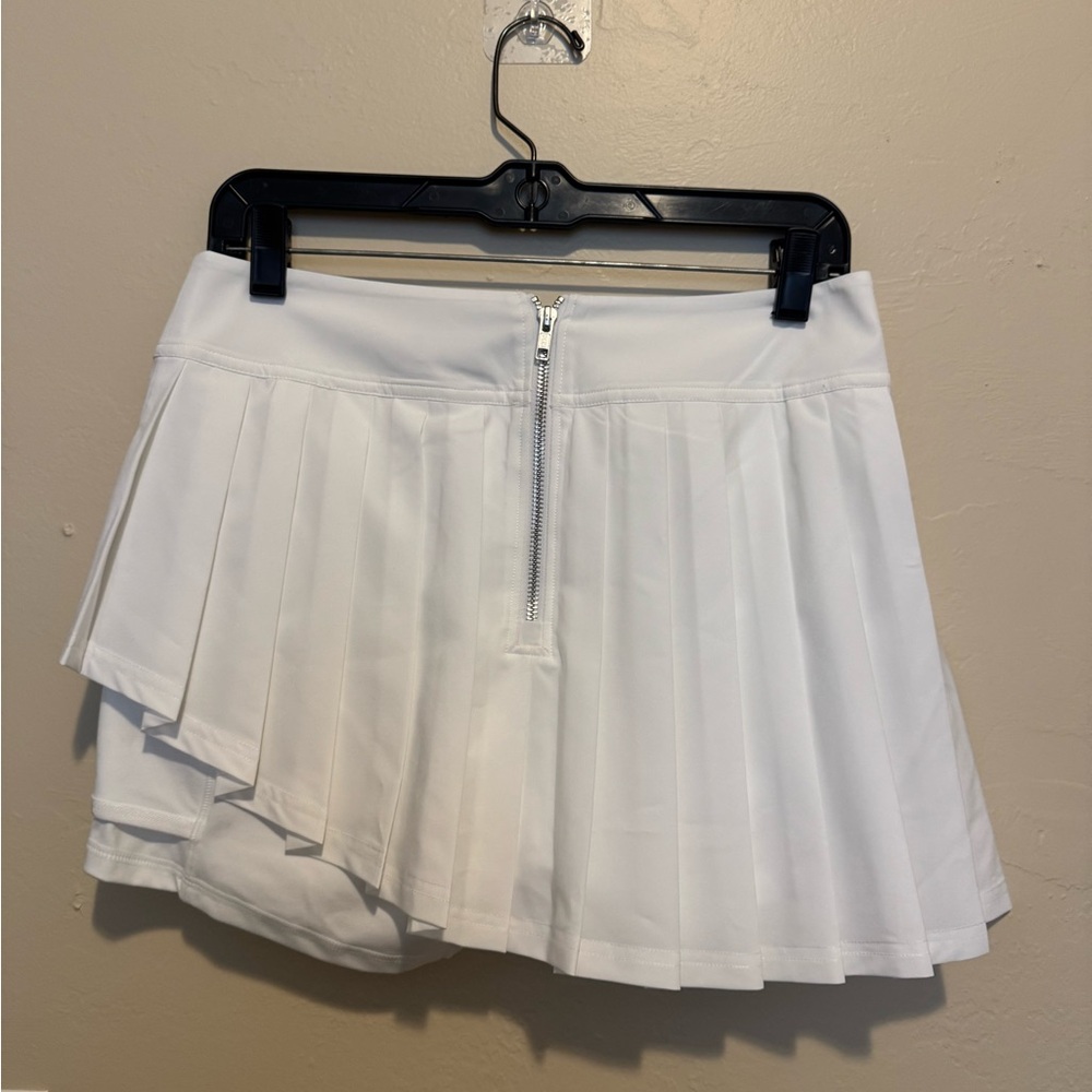 White Pleated Tennis Skirt - Picture 3 of 8